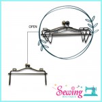 FRAME - SQUARE-METAL-23CM (BLACK & BRONZE)